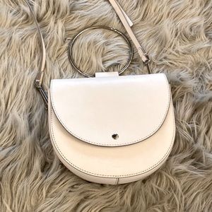 Theory Whitney purse in white leather